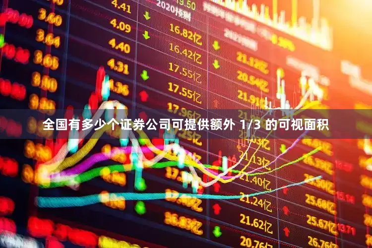 全国有多少个证券公司可提供额外 1/3 的可视面积