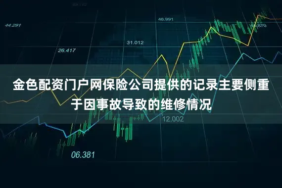 金色配资门户网保险公司提供的记录主要侧重于因事故导致的维修情况