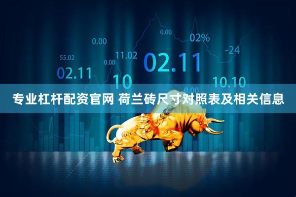 专业杠杆配资官网 荷兰砖尺寸对照表及相关信息