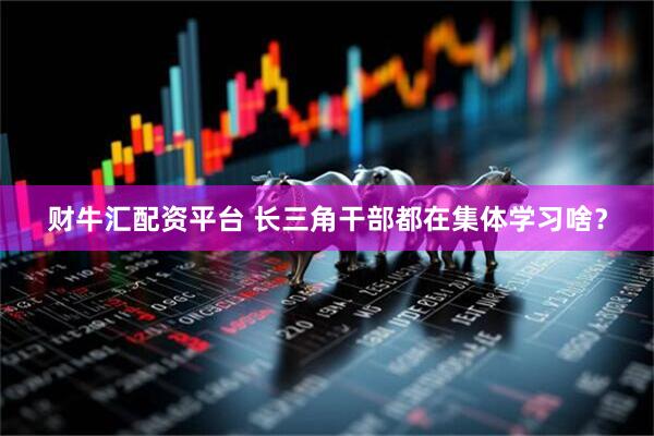财牛汇配资平台 长三角干部都在集体学习啥？