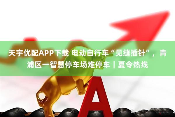天宇优配APP下载 电动自行车“见缝插针”，青浦区一智慧停车场难停车｜夏令热线