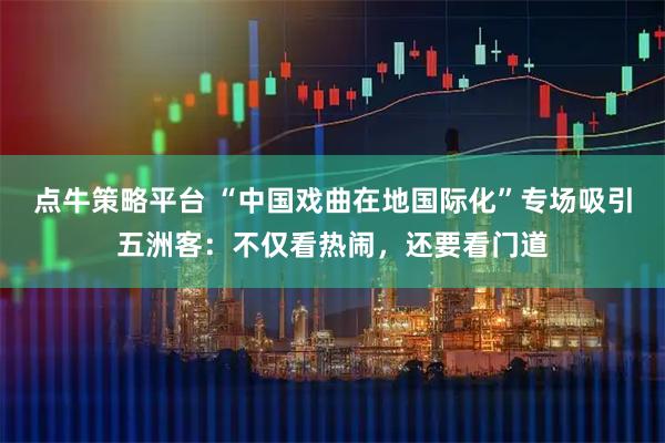 点牛策略平台 “中国戏曲在地国际化”专场吸引五洲客：不仅看热闹，还要看门道